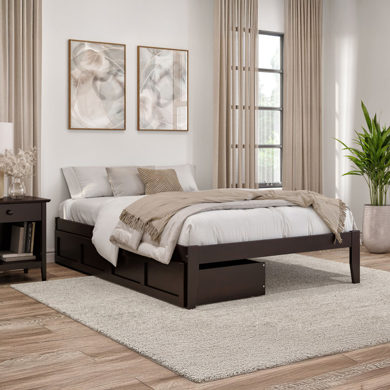 Aayanna Panel Storage Bed, Espresso, Full