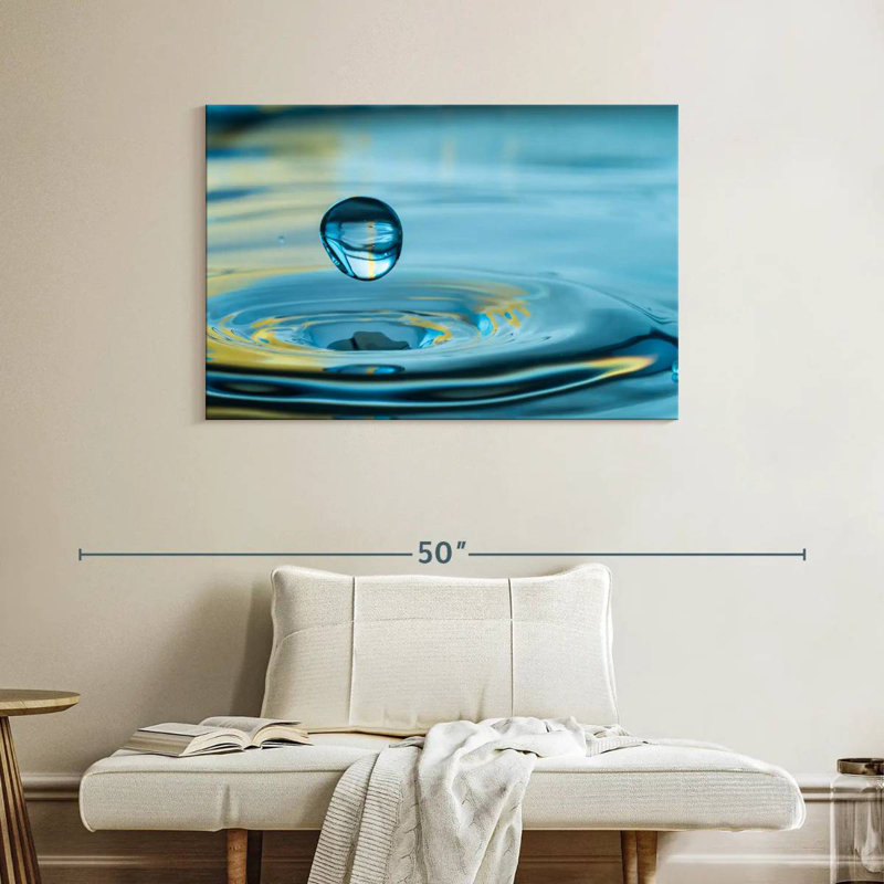 Gouttelettes d'eau Alvord, H 26 po x l 39 po