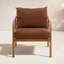 Aimee Teak Wood Outdoor Occasional Chair, Sienna