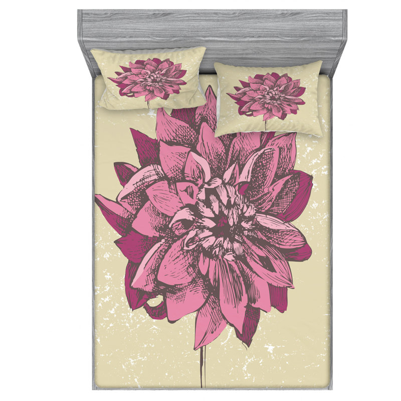 Microfiber Sheet Set, Queen Sheet Set with Fitted Sheet