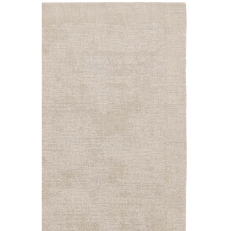 Mirage Hand Loomed Wool;Cotton Solid Color Rug, Rectangle 6' x 9'