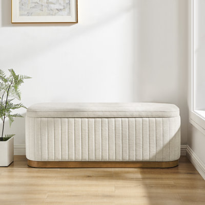 Lavli Fabric Storage Bench