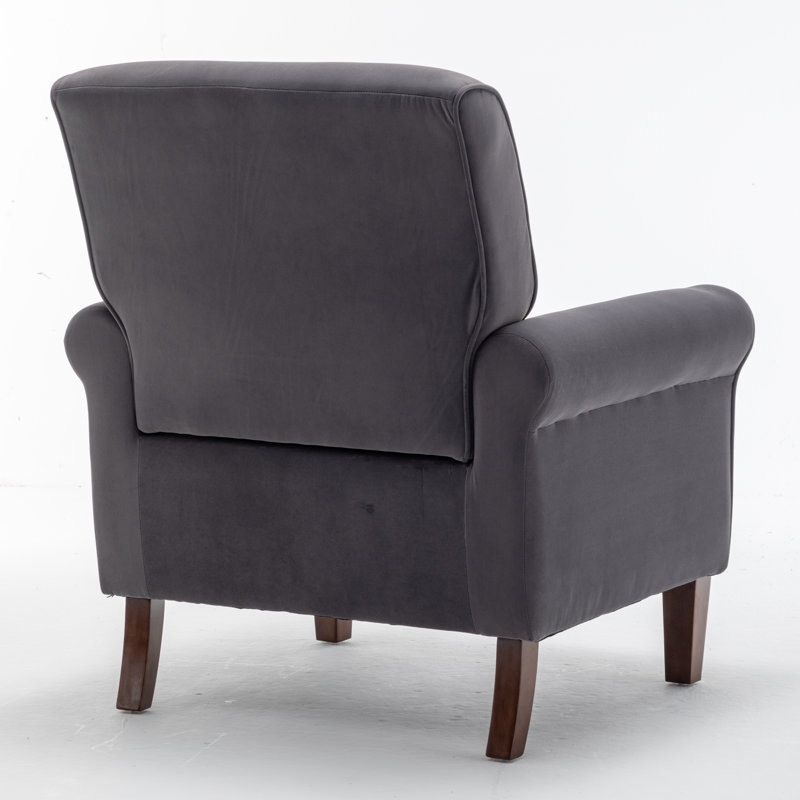 Fauteuil Hysnie, 100 % polyester gris