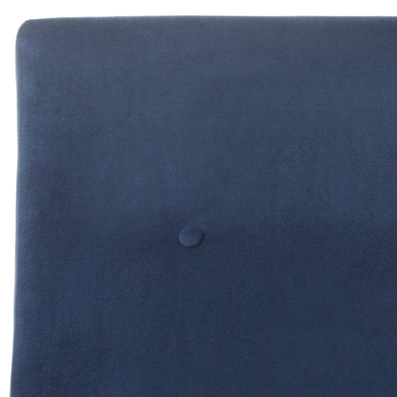 Fauteuil 27,5 po en velours capitonné, Bleu marine