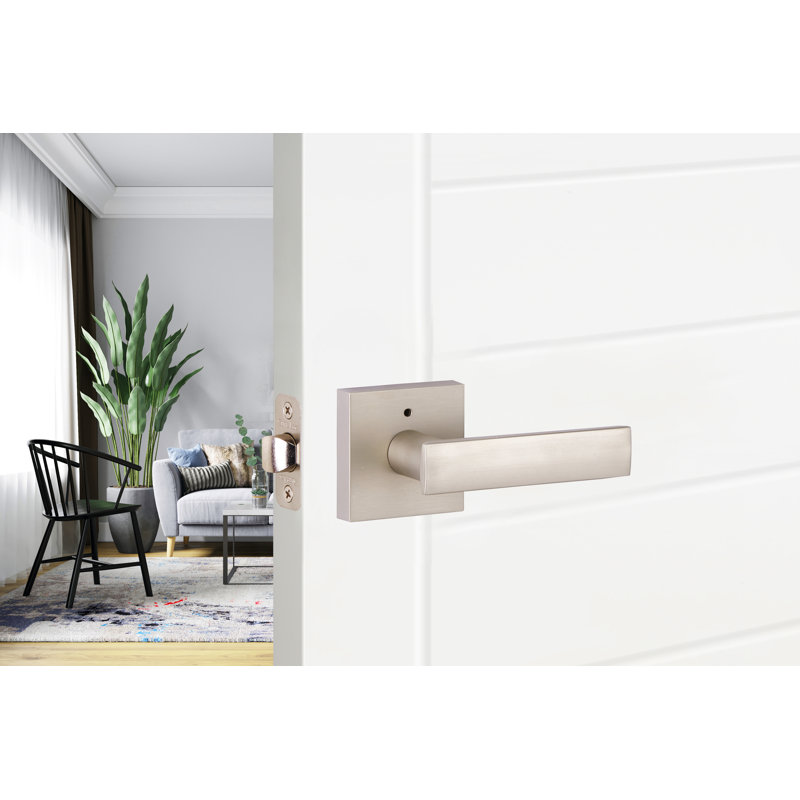 Cortina Privacy Lever, Satin Nickel