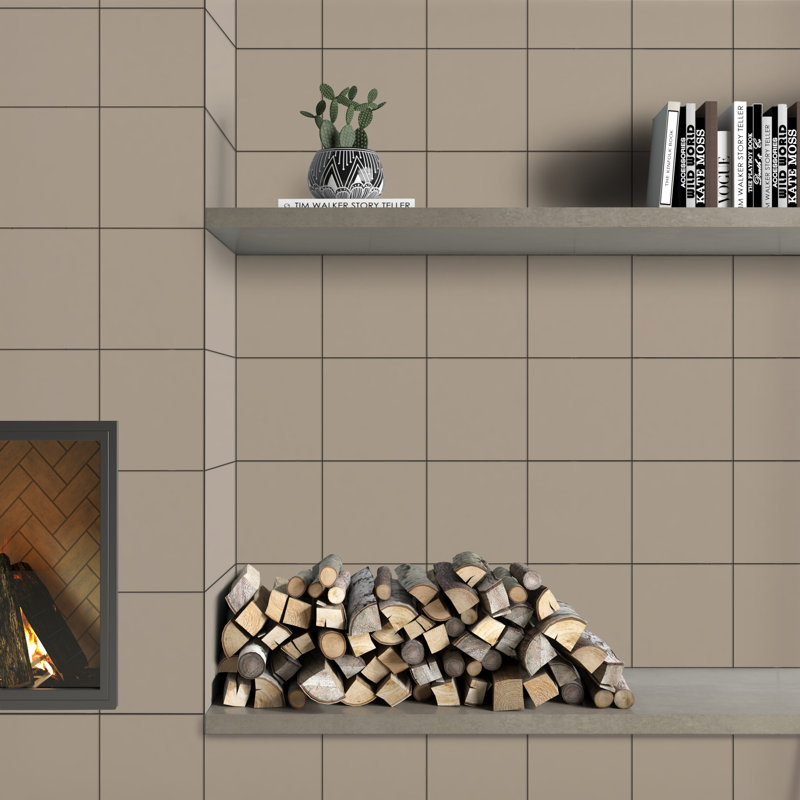 True Story 12'' W x 12'' L Porcelain Throughbody Wall & Floor Tile, Greige