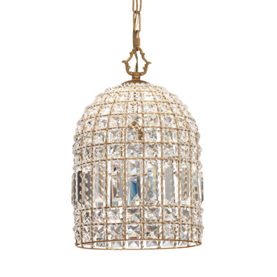 Damen 1 - Light Gold Single Pendant