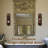 Farmhouse Wall Decoration With Candles And Wall Lights