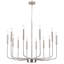 Grand lustre rustique style campagnard à 12 lumières 32 po Tirath Tirath-405493720