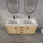 Meuble-lavabo double 59 po en résine de 59,06 po American