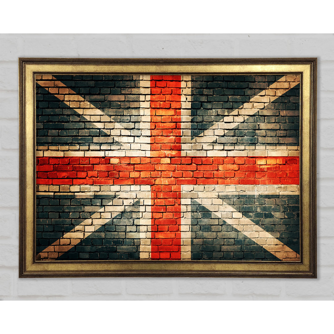 Die britische Flagge - Einzelner Bilderrahmen Kunstdrucke