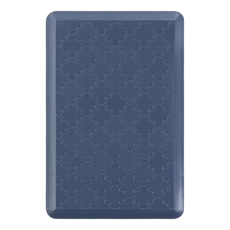 Tapis de cuisine antidérapant Bayonville, Rectangle 2 pi x 3 pi, Bleu marine