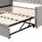 Twin Size Upholstered Daybed With Pop Up Trundle-1122675729