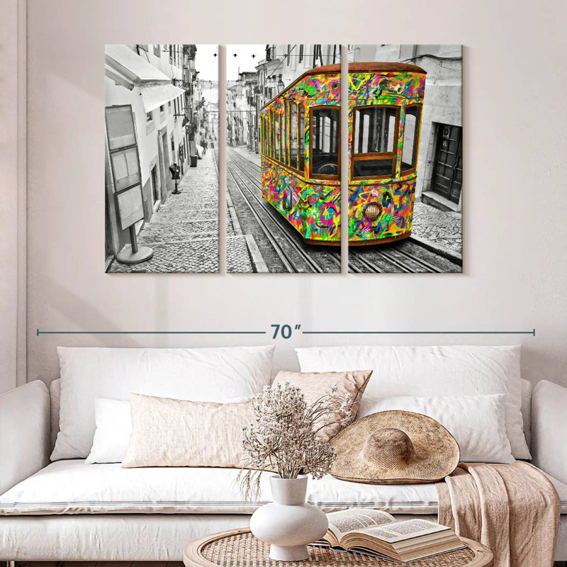 Mehar Lisbon Tram, 32" H x 50" W