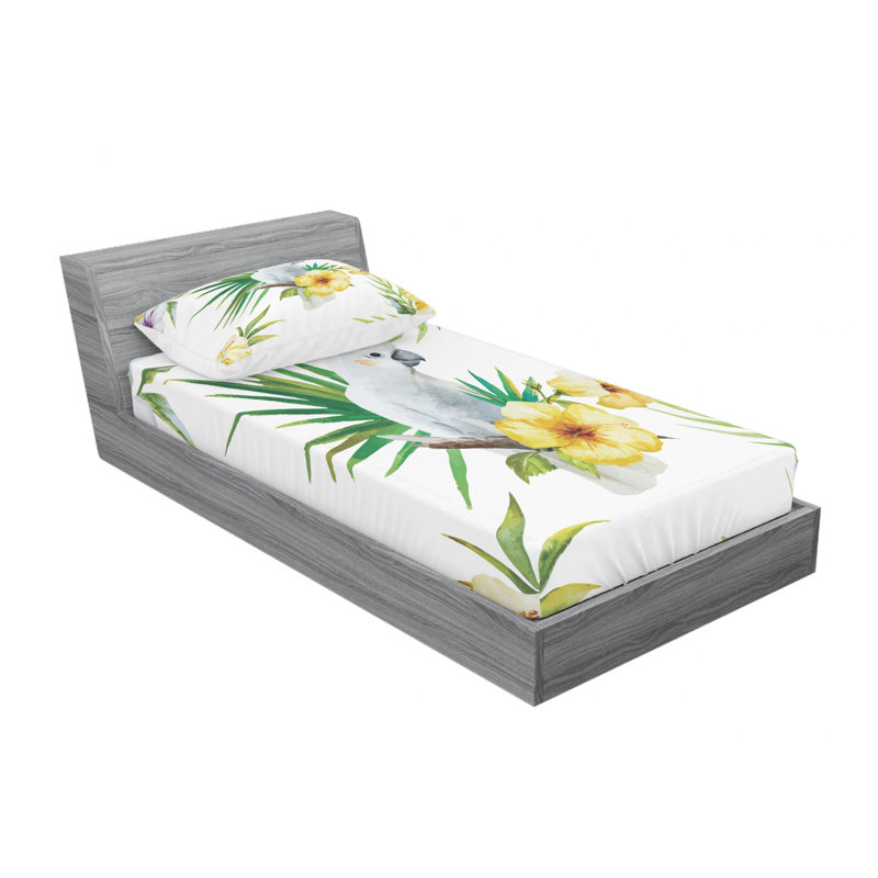 Microfiber Sheet Set, Twin Sheet Set with Fitted Sheet