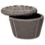 Repose-pieds de rangement rond 23,6 po-981752214