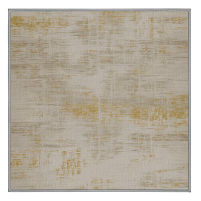 Machine Washable Abstract Gray Area Rug