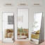 Mirror With Stand, Full Length Mirror For Bedroom, Cloakroom, Living Room, Aluminum Alloy Thin Frame