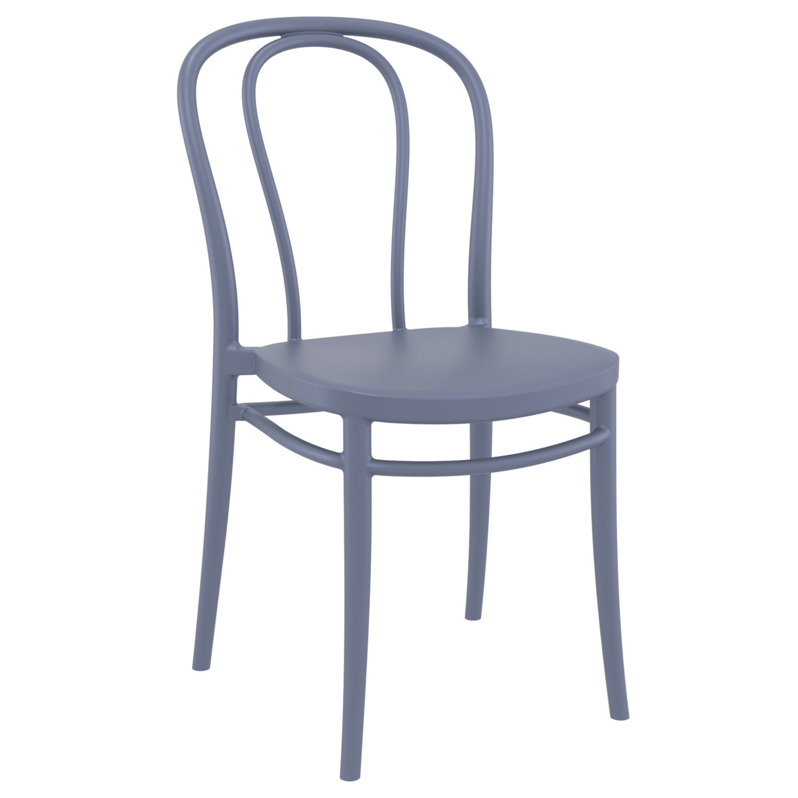 Farrah 60" Patio Bistro Set, Dark Gray