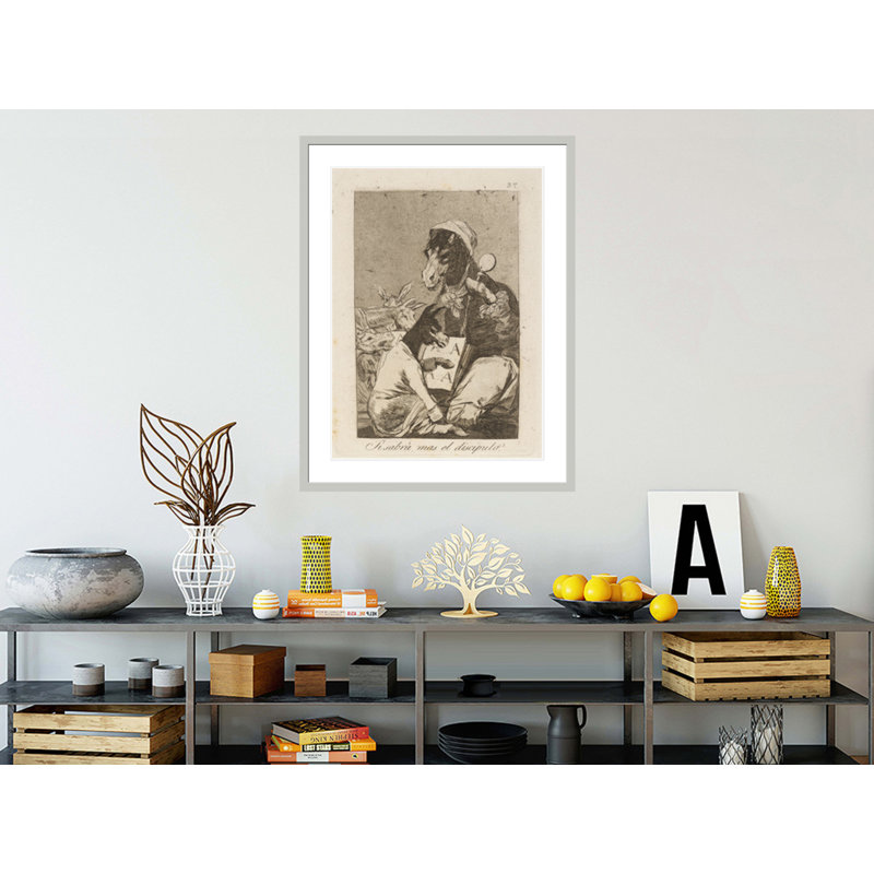 Si sabrá mas el discipulo? (Might not the pupil know more?) by Francisco de Goya -Framed Giclee Print, 41.5" H x 32.07" W