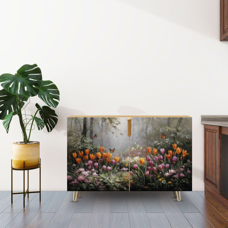 Buffet Buffet avec rangement Vibrant Spring Garden