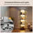 4-Light LED Bookshelf Column with Remote, for Living Room & Bedroom
