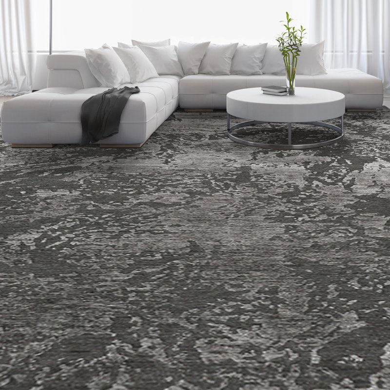 Area Rug in Gray/Light Gray, Rectangle 8' x 10'