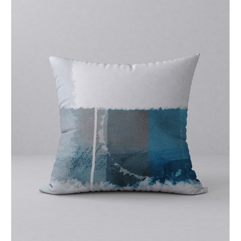 Abstract Reversible Throw Pillow, 20" x 20"