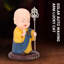 Figurine miniature de voiture agitant les mains agitant les mains de Little Monk - bleu