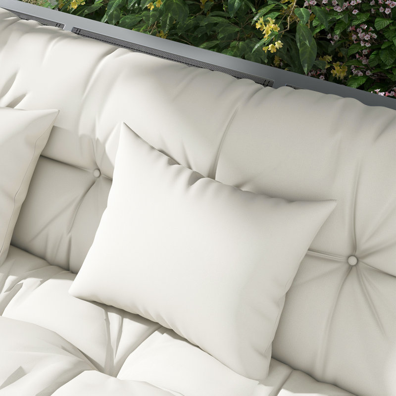 Outdoor Seat Cushion, White