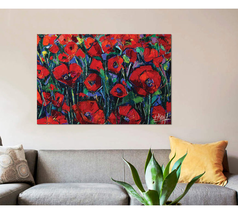 « pop of symphony », reproduction sur toile, H 18 po x l 26 po x P 1,5 po