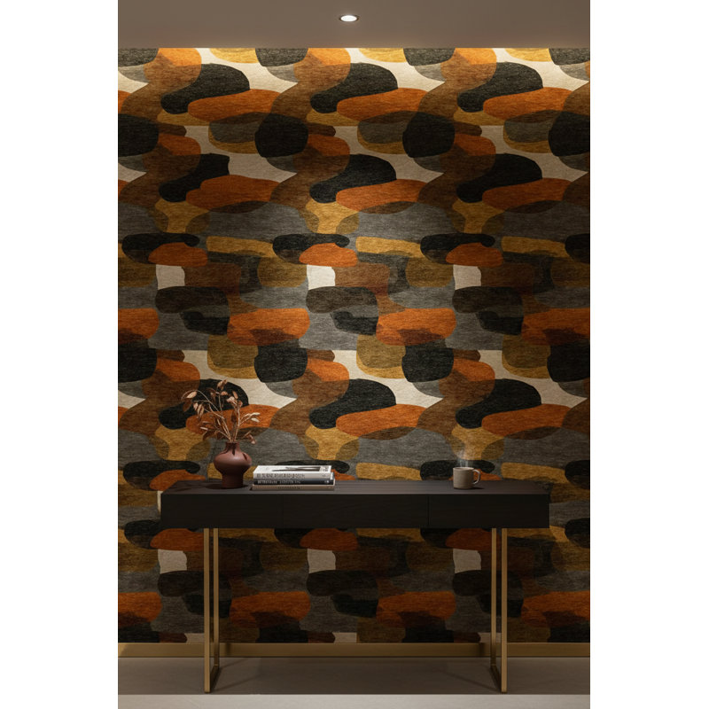 Papier peint camouflage abstrait moderne amovible double rouleau de papier peint