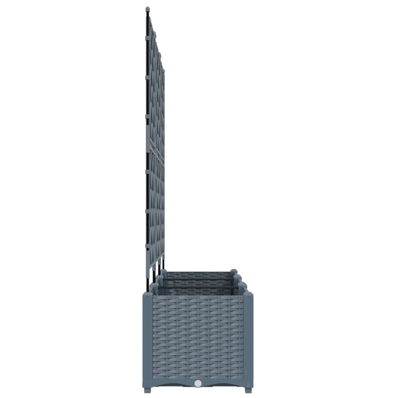 Jardinière 3 pièces vidaXL gris clair 47,24 x 15,75 x 56,30 po