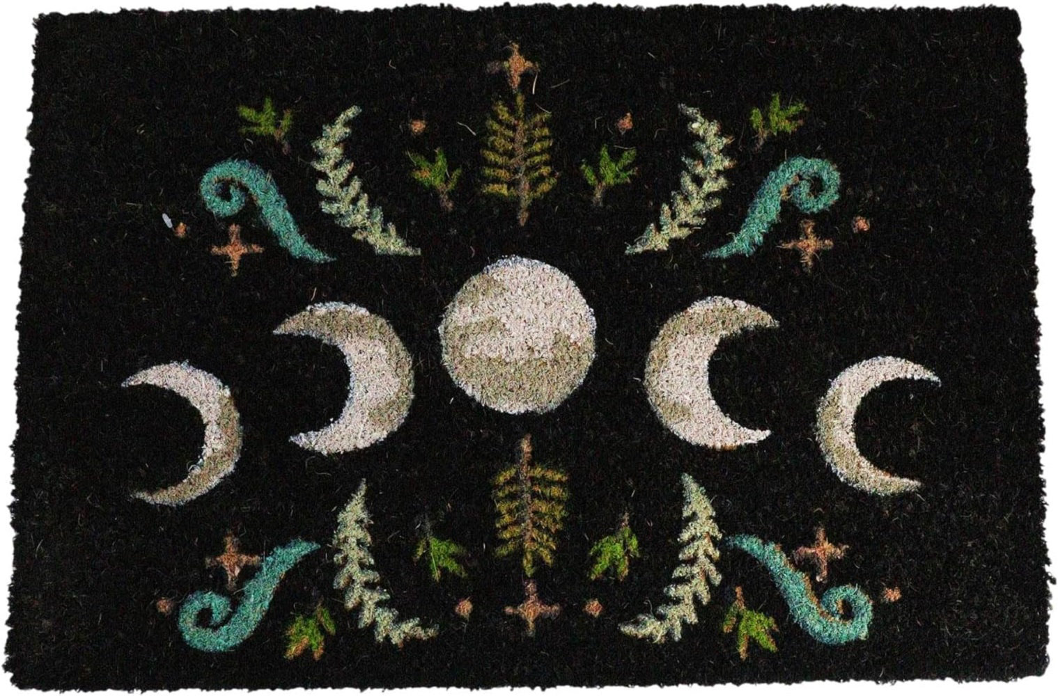 Dark Forest Moon Phase Door Mat (Black) main image 0