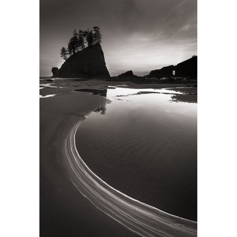Coastal Evening by Alan Majchrowicz - No Frame Print on Canvas, 122cm H x 81cm W x 3.8cm D