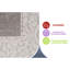Tapis crème / crème à motif médaillon intérieur / vert-1719146774