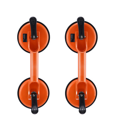 Glass Suction Cup, 11.9 cm  149.7 kg Load Capacity, Vacuum Suction Cup with Aluminum Handle, Heavy Duty Industrial Suction Cup Lifter Tool for Glass, Granite, Tile, Metal, Wood Panel Lifting