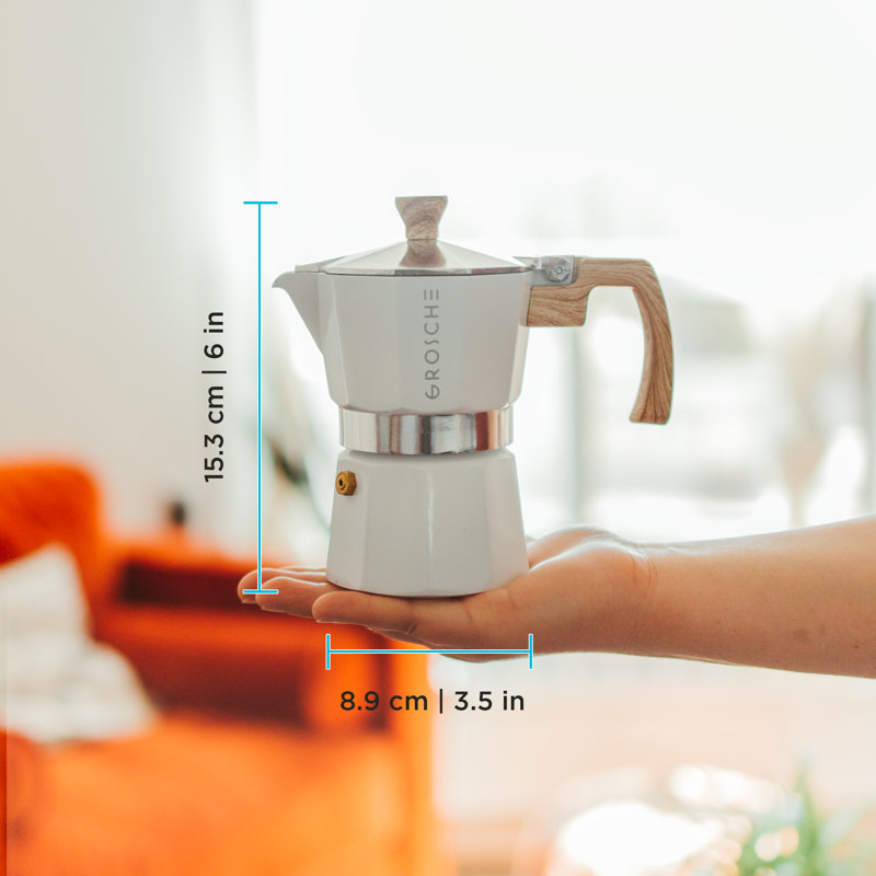 Machine à espresso Grosche Milano, 3 doses, Blanc