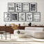 Art mural encadré, ensemble de galerie, encre, coup de pinceau, dessin au trait, motifs abstraits, art moderne pour chambre à coucher, salon, bureau -116741882-116741881