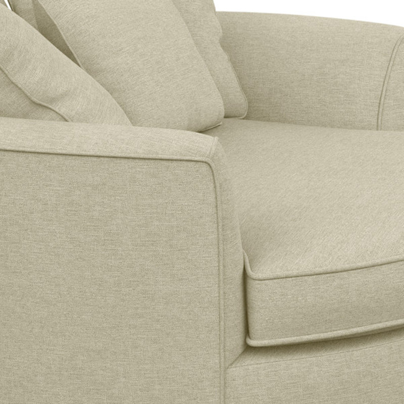 Ashonte Upholstered Barrel Chair, Jango Sandstone