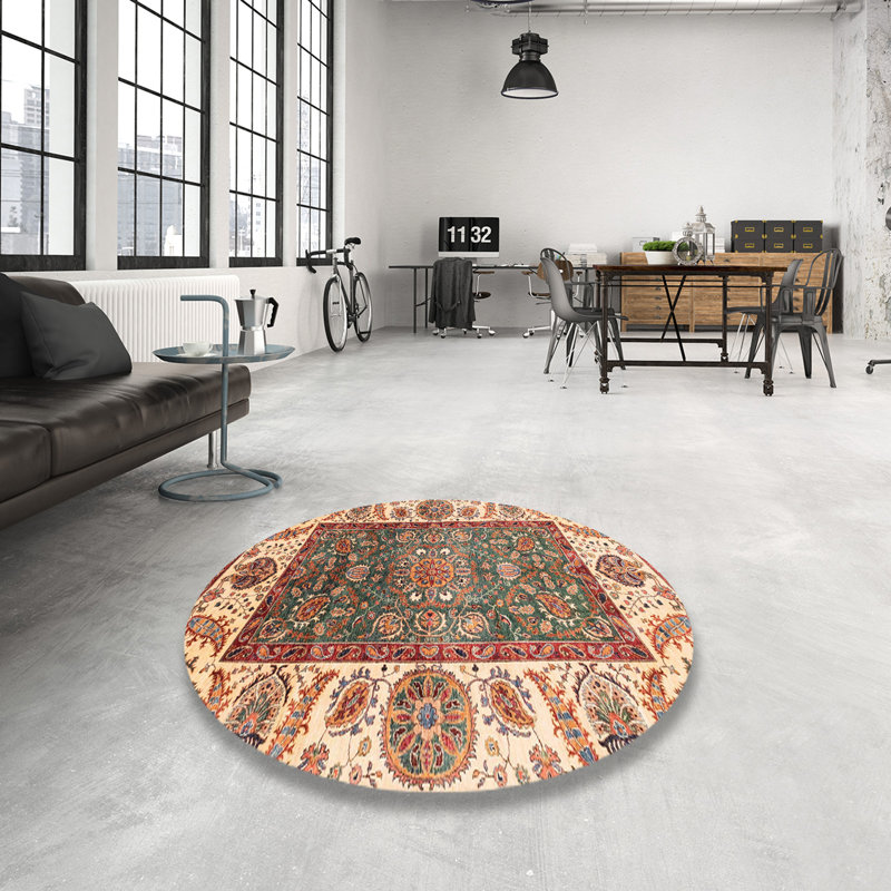 Abstract Indoor Rug, Round 4'