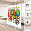 Retour à l'école 4 panneaux paravent paravent Royal coloré fournitures scolaires crayon globe toile écran séparateur de chambre autoportant protecteur cloison d'intimité-376644175-376644173
