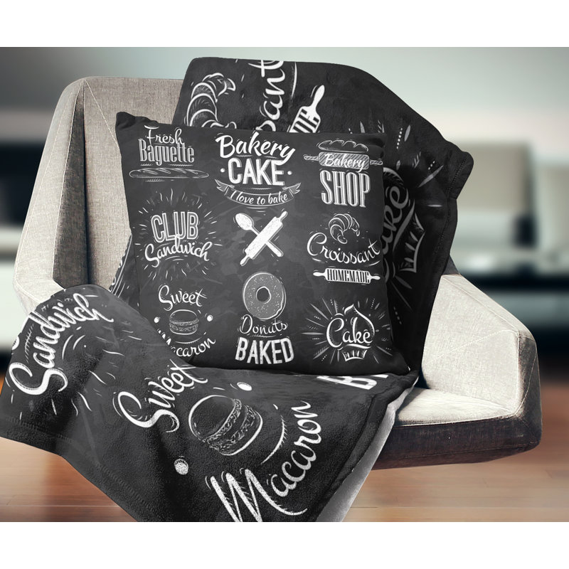 Bakery Characters - Others Printed Pillow, 18" x 18", Throw Pillow