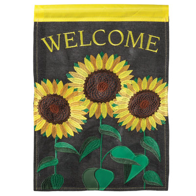 Fusaro Double Sided 18'' H x 13'' W Burlap Garden Flag
