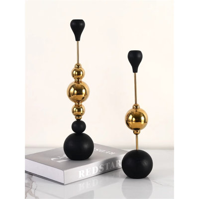 14.96'' H Metal Tabletop Candlestick