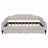 Full Upholstered Tufted Daybed Frame, 2 Drawers