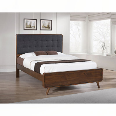 Dark Walnut Queen Platform Bed