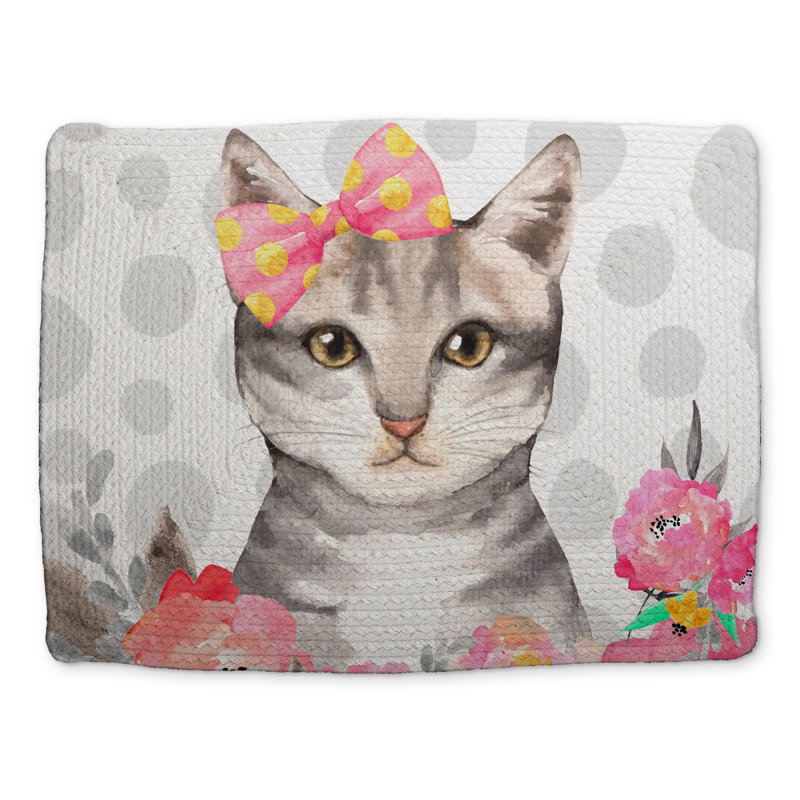 Charming Cat Braided Polyester Placemat | Animal Home Decor