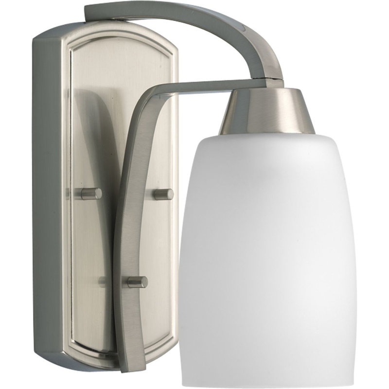 Charleston Armed Sconce, Brushed Nickel