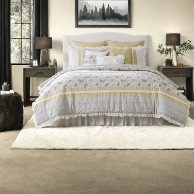 Ensemble de literie en coton élégant avec charme campagnard pour les chambres confortables